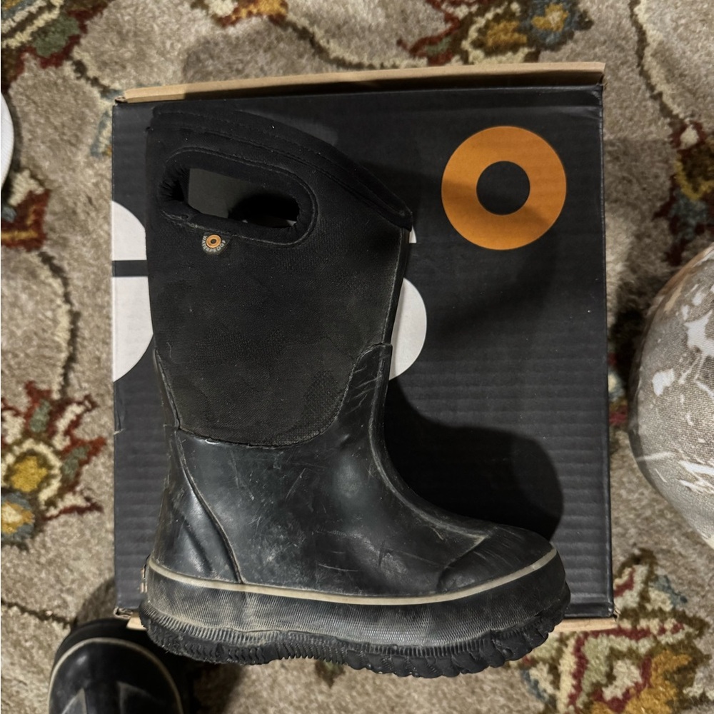 Bogs Black Kids Boots